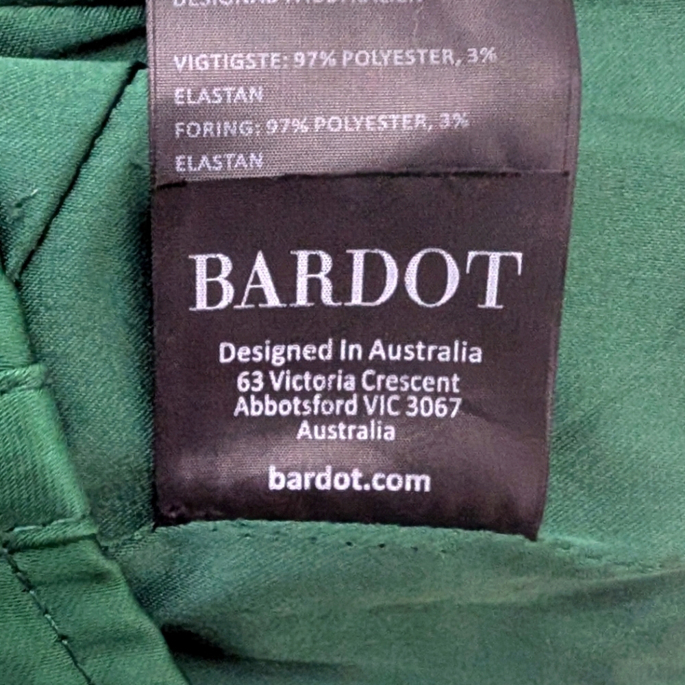 Bardot Satin Corset Bustier In Forest XS - Picture 5 of 8
